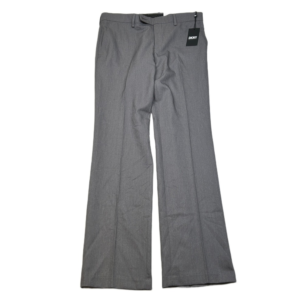 DKNY Dress Pants Mens 32x32 Light Gray Dario Stretch NEW